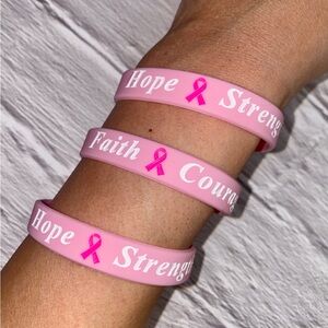 Pink Awareness Wristbands
